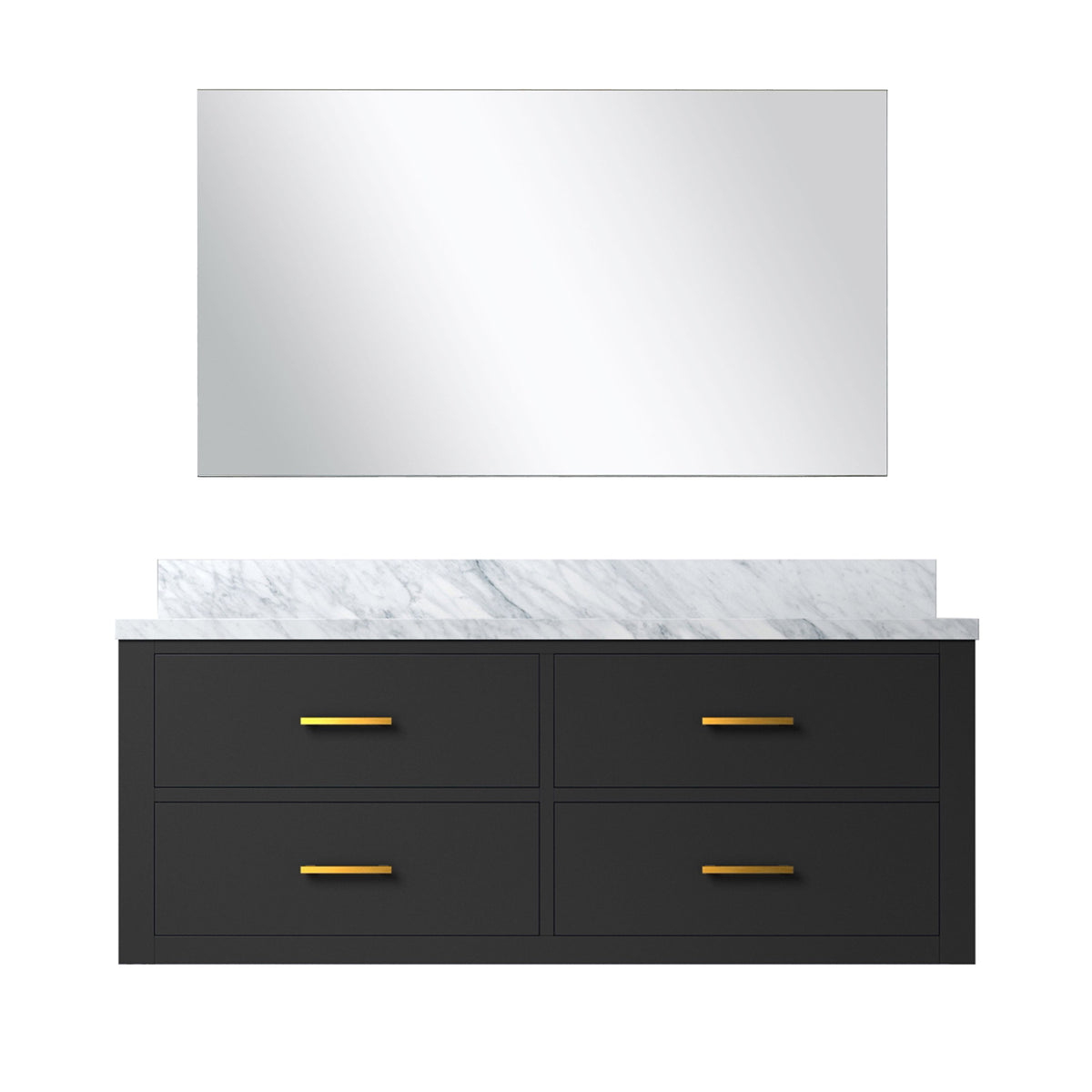 Lexora Castor 48 in. Black Single Sink Bath Vanity