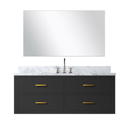 Lexora Castor 48 in. Black Single Sink Bath Vanity