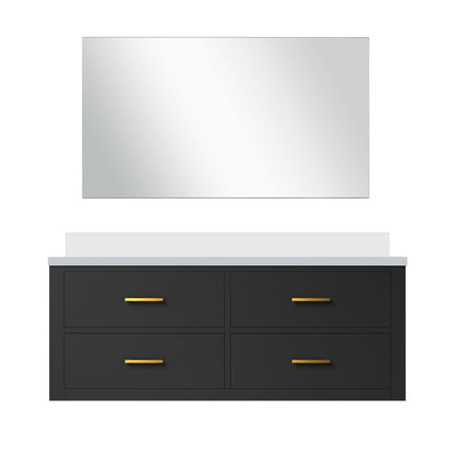 Lexora Castor 48 in. Black Single Sink Bath Vanity