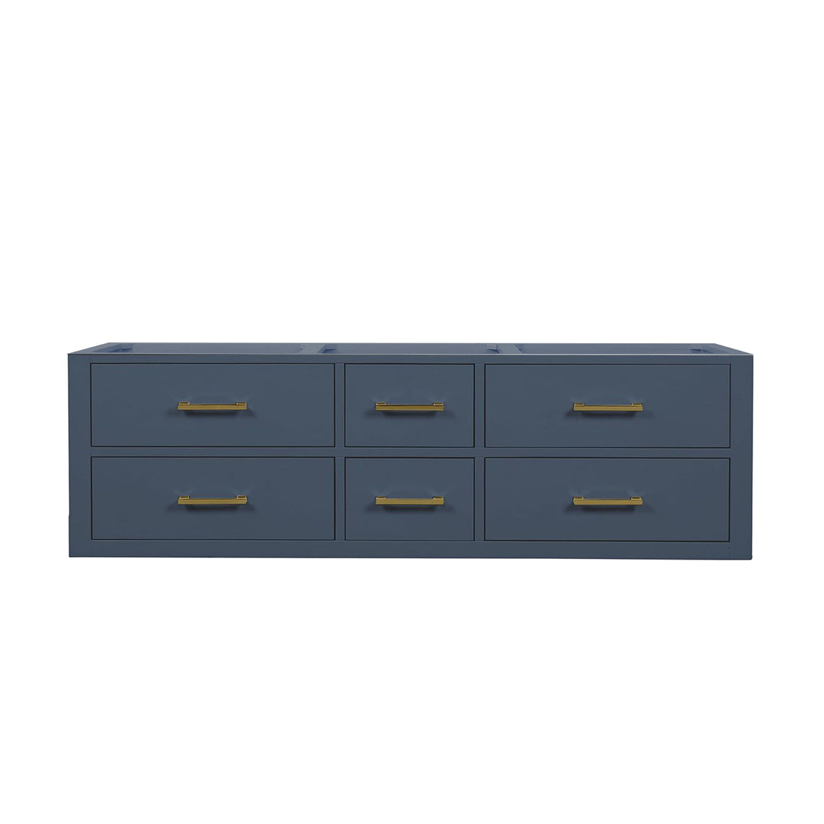 Lexora Castor 60 in. Blue Double Sink Bath Vanity