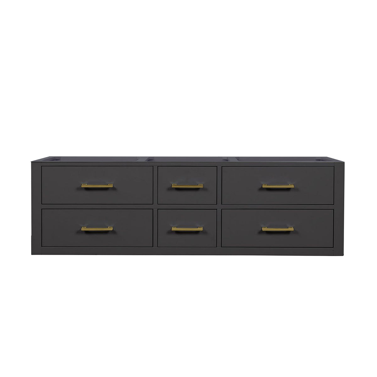 Lexora Castor 60 in. Black Double Sink Bath Vanity