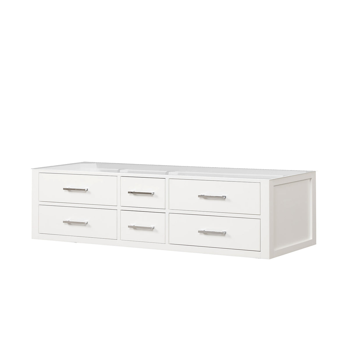 Lexora Castor 72 in. White Double Sink Bath Vanity