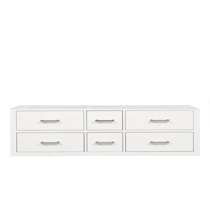 Lexora Castor 72 in. White Double Sink Bath Vanity