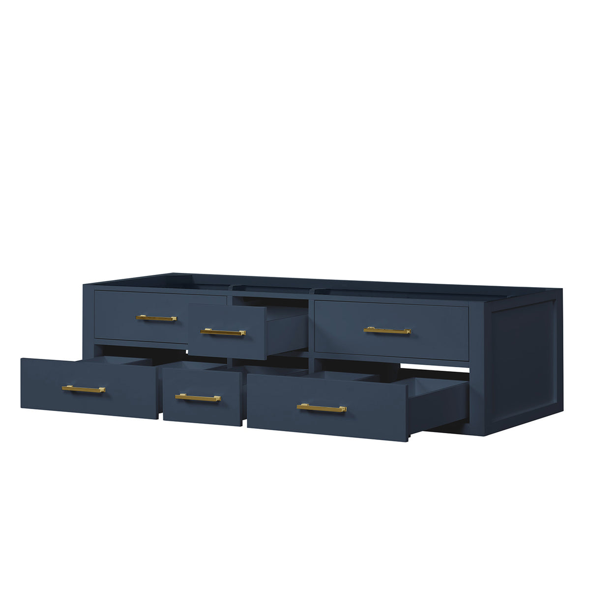 Lexora Castor 72 in. Blue Double Sink Bath Vanity