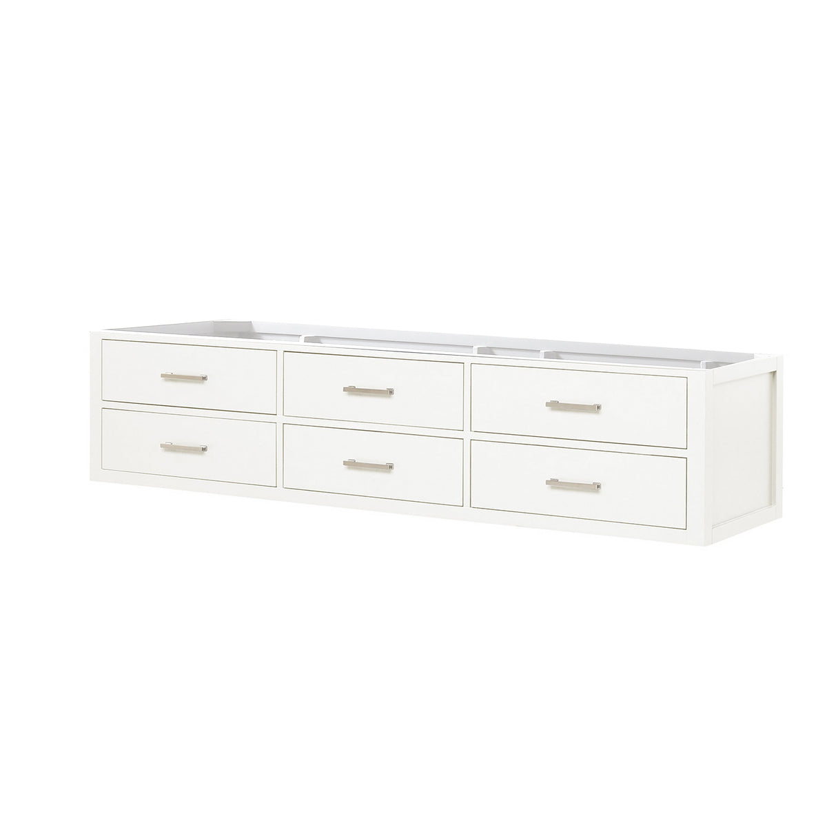 Lexora Castor 80 in. White Double Sink Bath Vanity