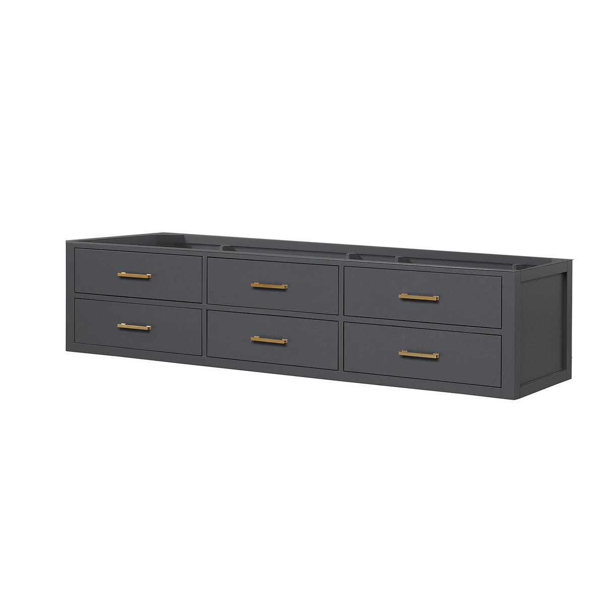 Lexora Castor 80 in. Black Double Sink Bath Vanity
