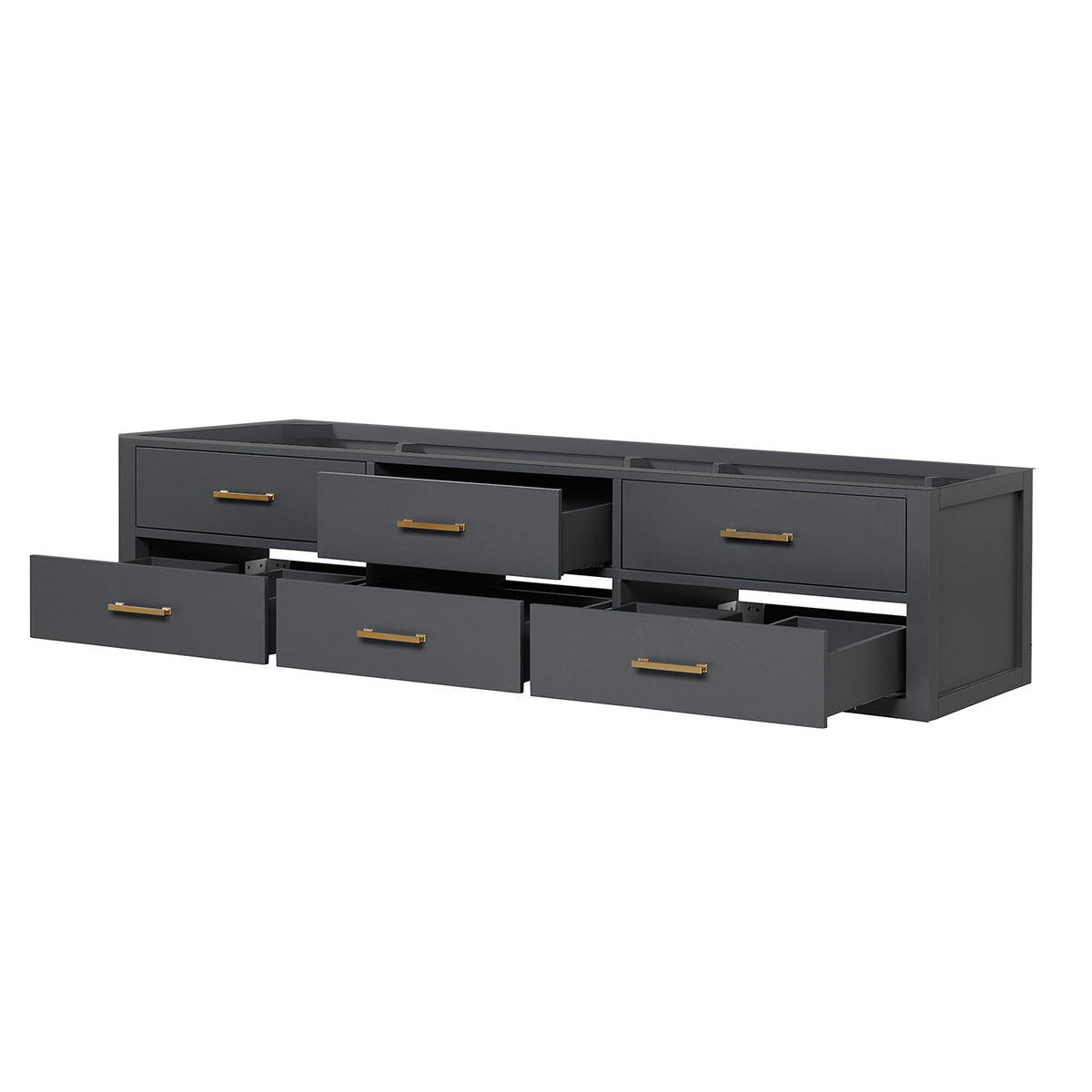Lexora Castor 80 in. Black Double Sink Bath Vanity