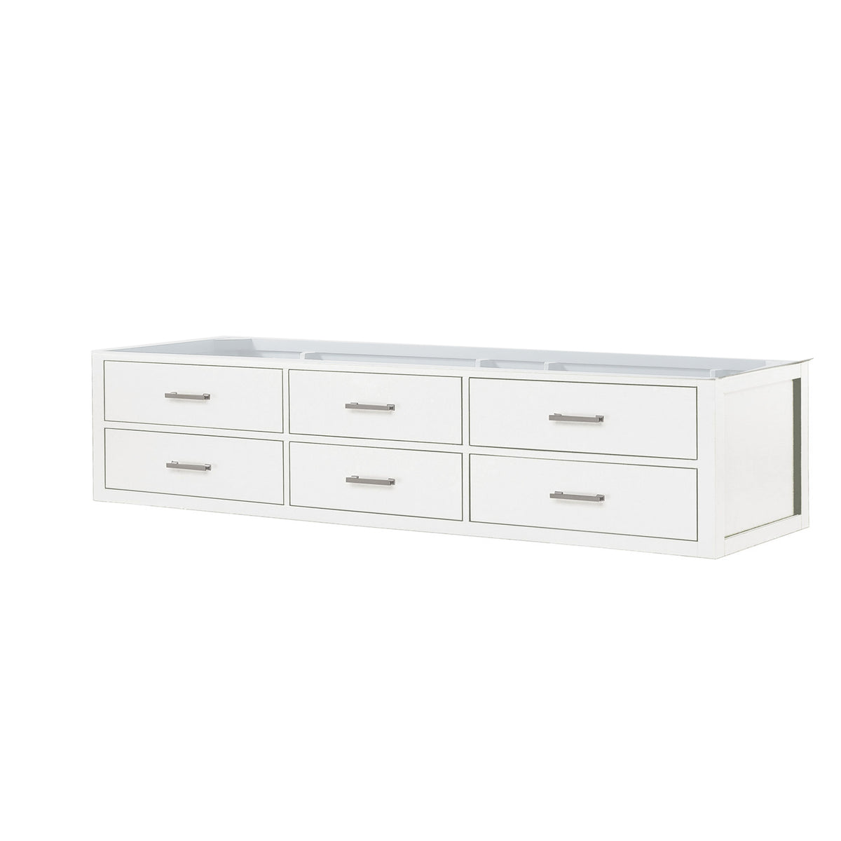 Lexora Castor 84 in. White Double Sink Bath Vanity