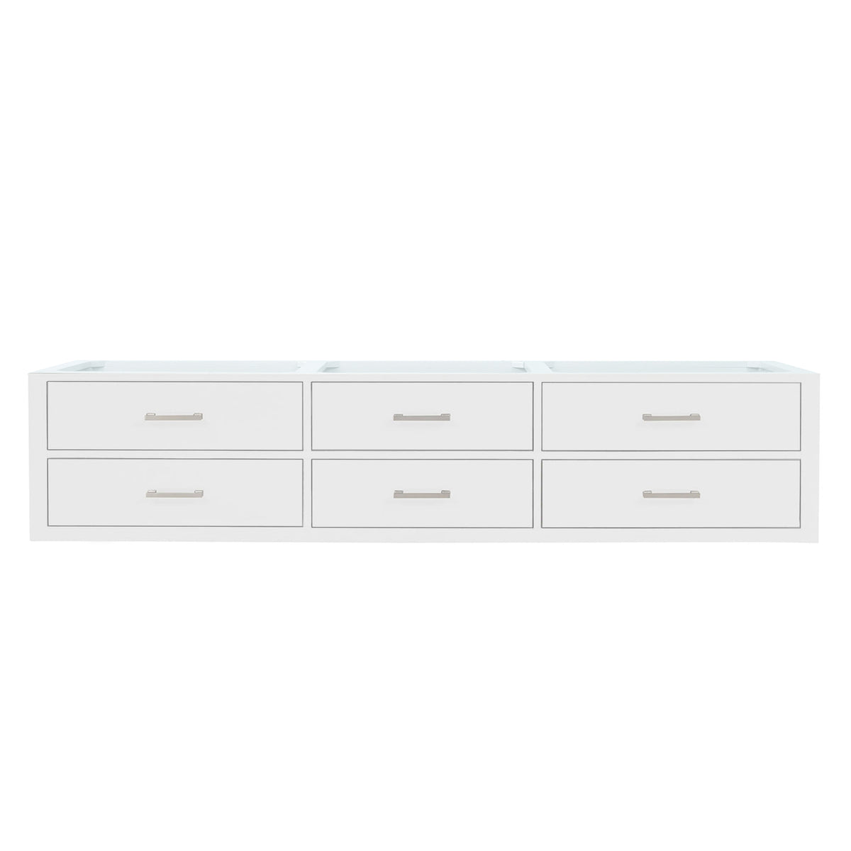 Lexora Castor 84 in. White Double Sink Bath Vanity