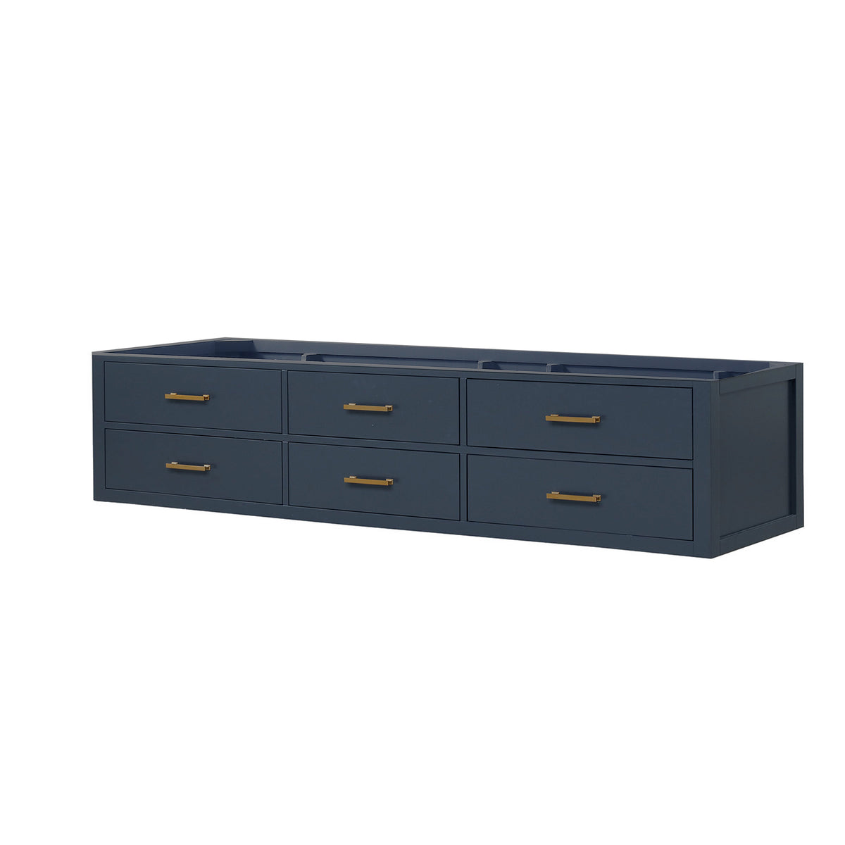 Lexora Castor 84 in. Blue Double Sink Bath Vanity