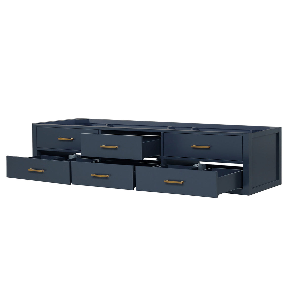 Lexora Castor 84 in. Blue Double Sink Bath Vanity