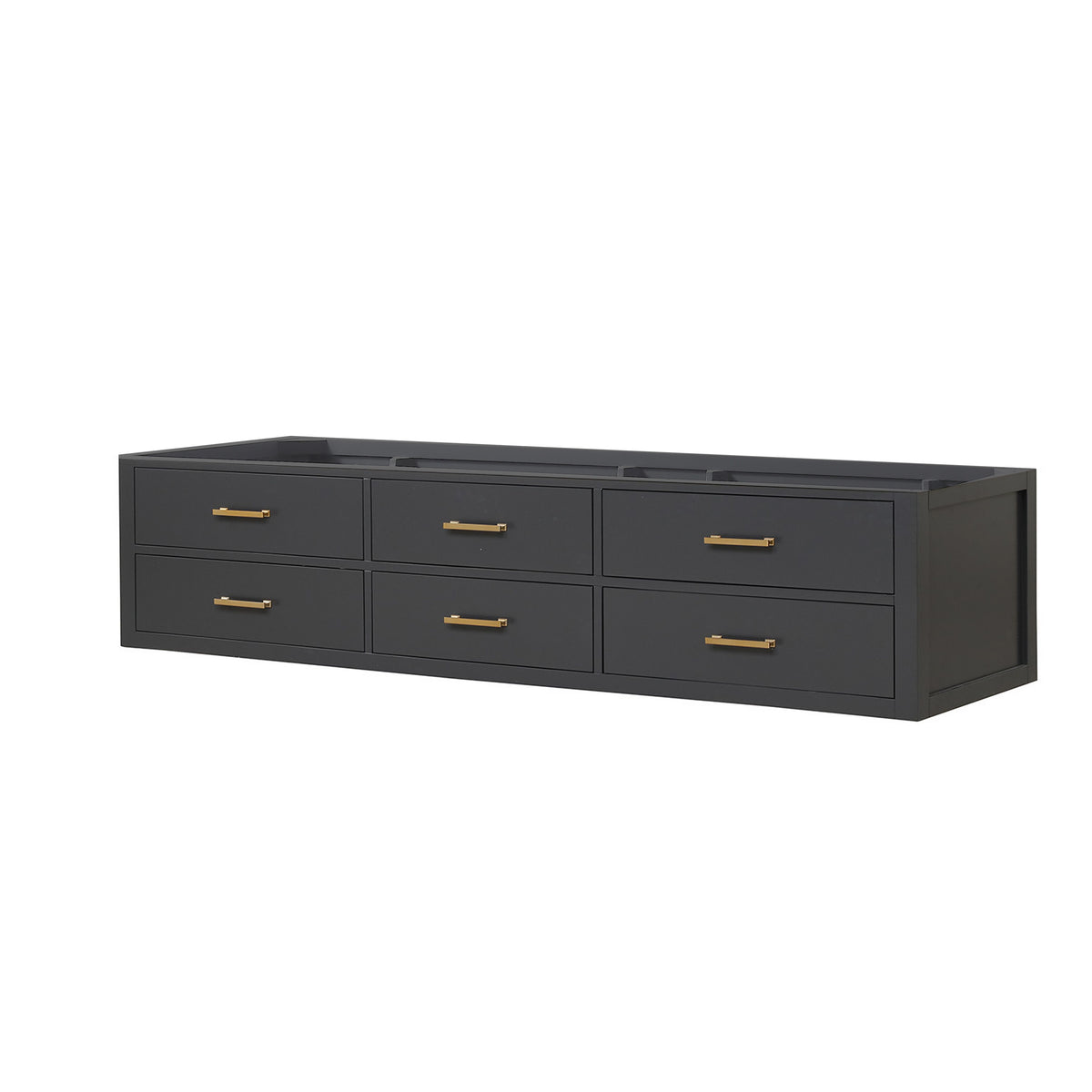 Lexora Castor 84 in. Black Double Sink Bath Vanity