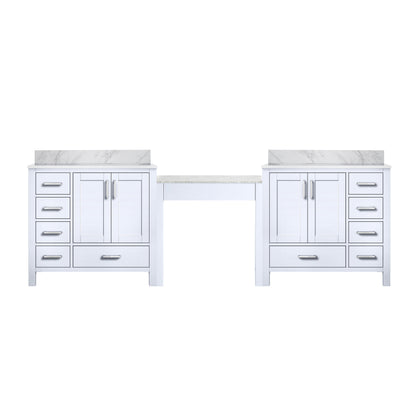 Lexora Coraline 102 in. White Double Sink Bath Vanity