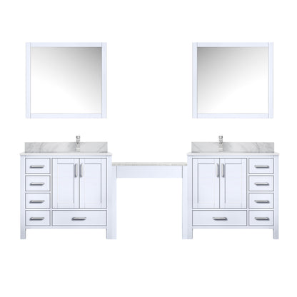 Lexora Coraline 102 in. White Double Sink Bath Vanity