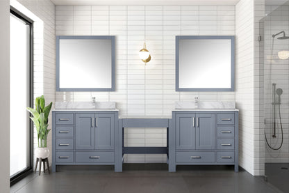 Lexora Coraline 102 in. Dark Grey Double Sink Bath Vanity