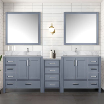 Lexora Coraline 92 in. Dark Grey Double Sink Bath Vanity