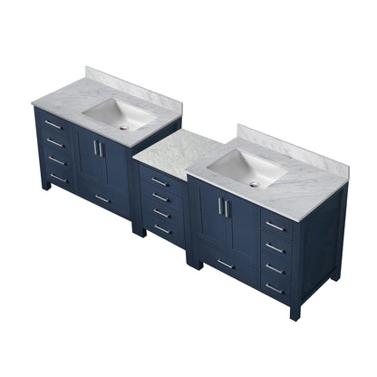 Lexora Coraline 92 in. Navy Blue Double Sink Bath Vanity