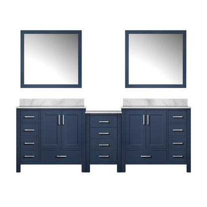 Lexora Coraline 92 in. Navy Blue Double Sink Bath Vanity