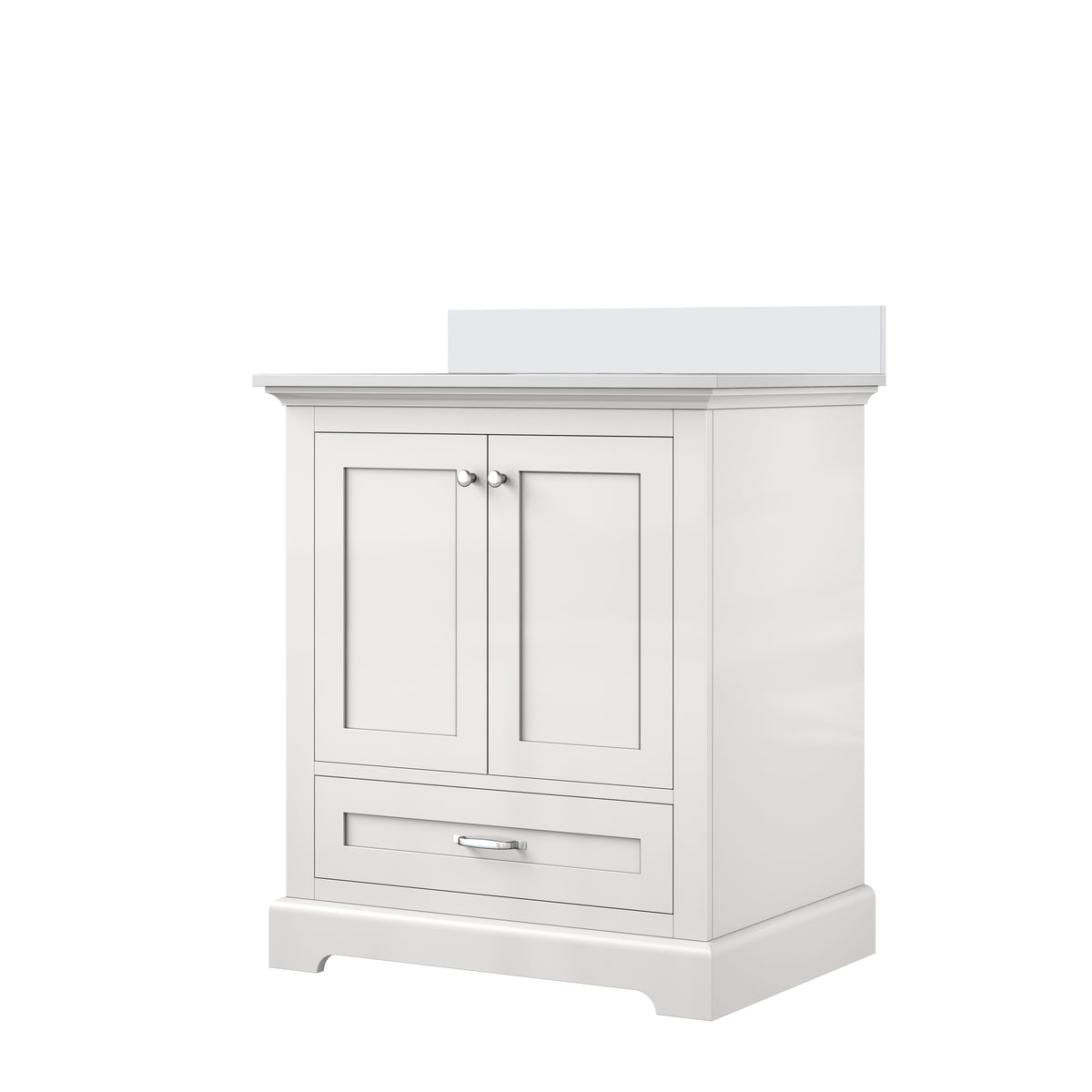 Lexora Dukes 30 in. White Single Sink Bath Vanity