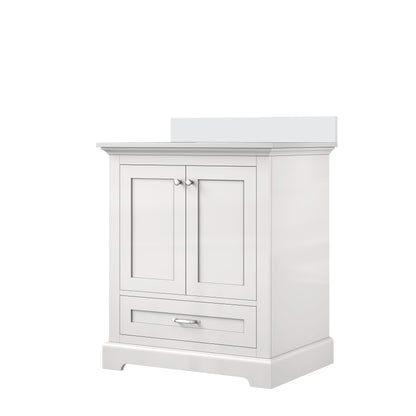 Lexora Dukes 30 in. White Single Sink Bath Vanity
