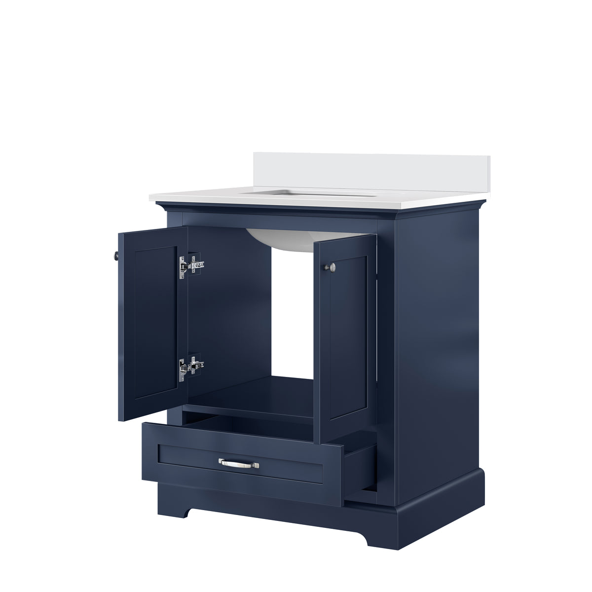 Lexora Dukes 30 in. Navy Blue Single Sink Bath Vanity