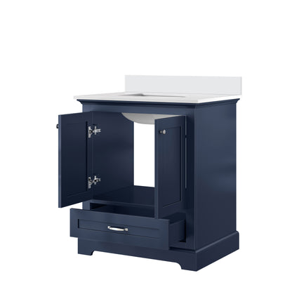 Lexora Dukes 30 in. Navy Blue Single Sink Bath Vanity