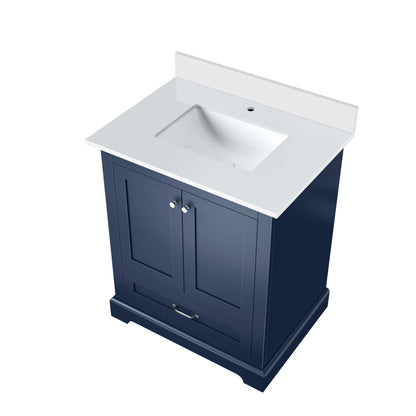 Lexora Dukes 30 in. Navy Blue Single Sink Bath Vanity