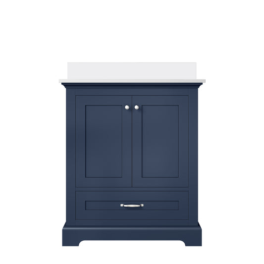 Lexora Dukes 30 in. Navy Blue Single Sink Bath Vanity