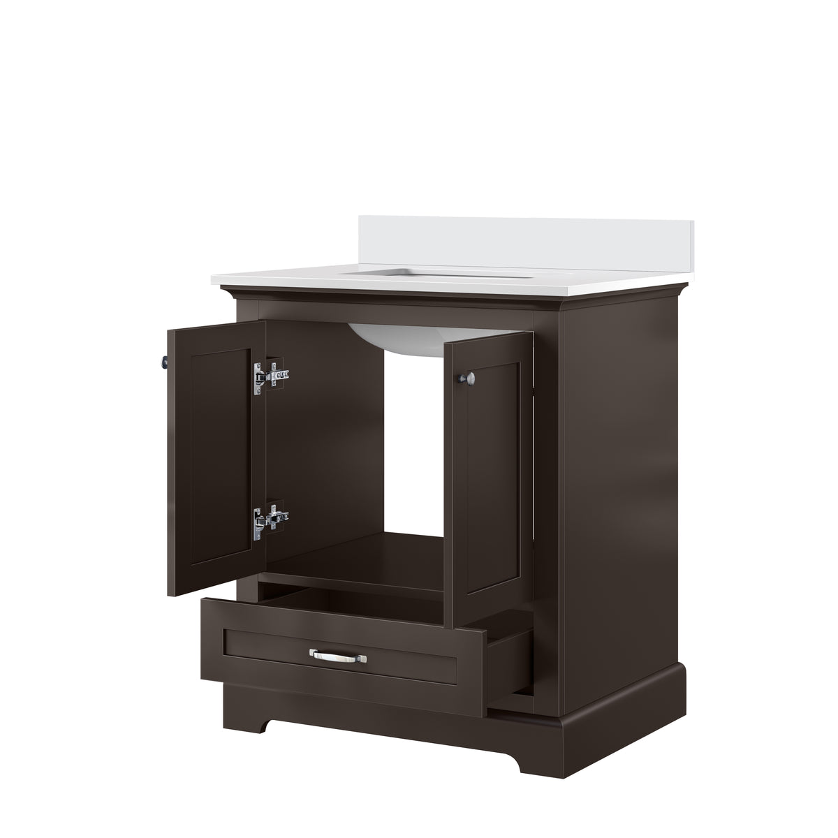 Lexora Dukes 30 in. Espresso Single Sink Bath Vanity