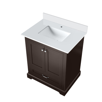 Lexora Dukes 30 in. Espresso Single Sink Bath Vanity
