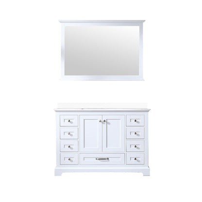 Lexora Dukes 48 in. White Single Sink Bath Vanity