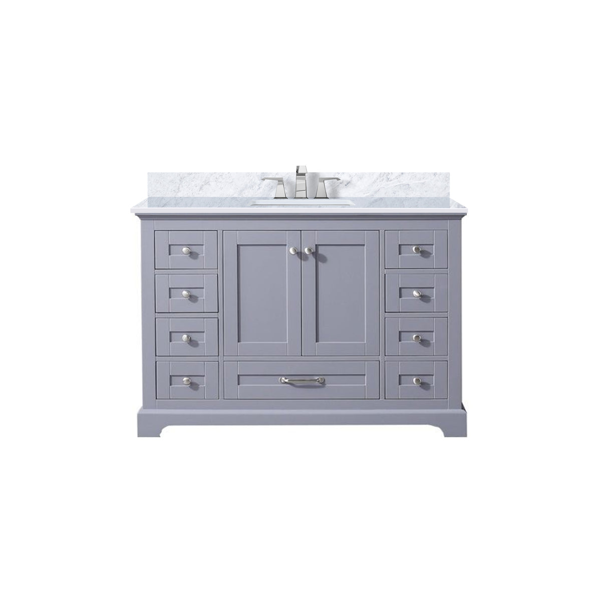Lexora Dukes 48 in. Dark Grey Single Sink Bath Vanity