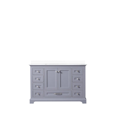 Lexora Dukes 48 in. Dark Grey Single Sink Bath Vanity