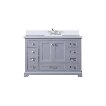 Lexora Dukes 48 in. Dark Grey Single Sink Bath Vanity