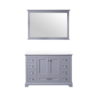 Lexora Dukes 48 in. Dark Grey Single Sink Bath Vanity