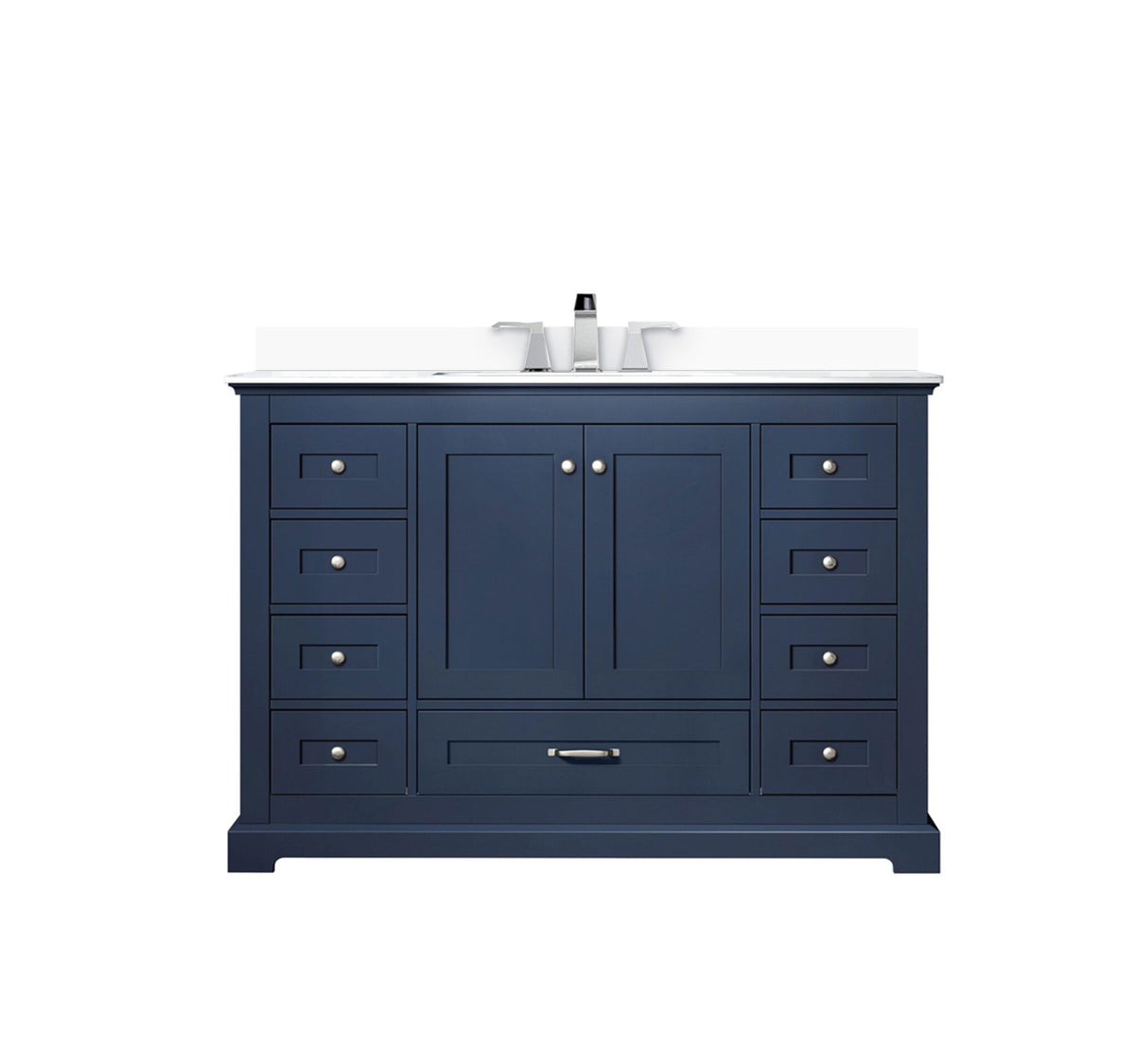 Lexora Dukes 48 in. Navy Blue Single Sink Bath Vanity