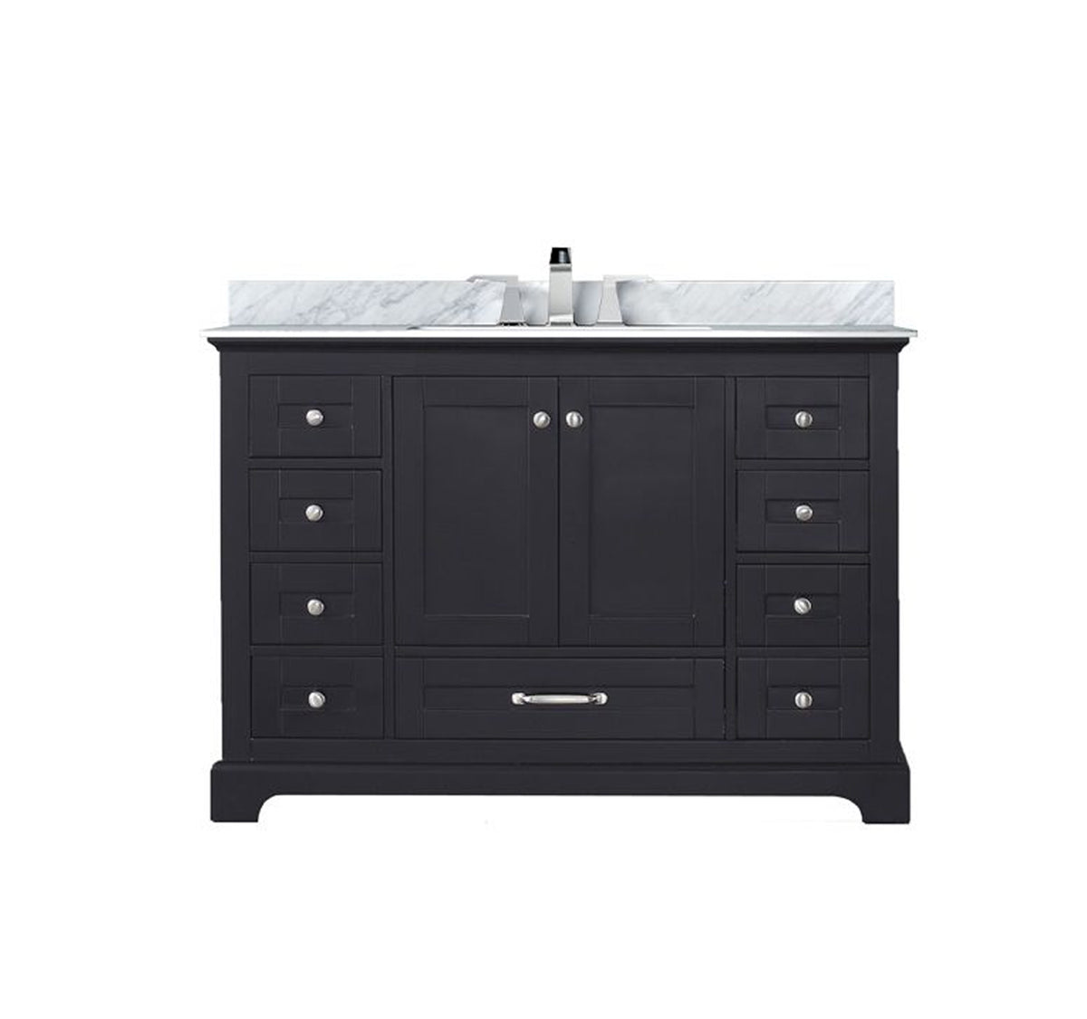 Lexora Dukes 48 in. Espresso Single Sink Bath Vanity