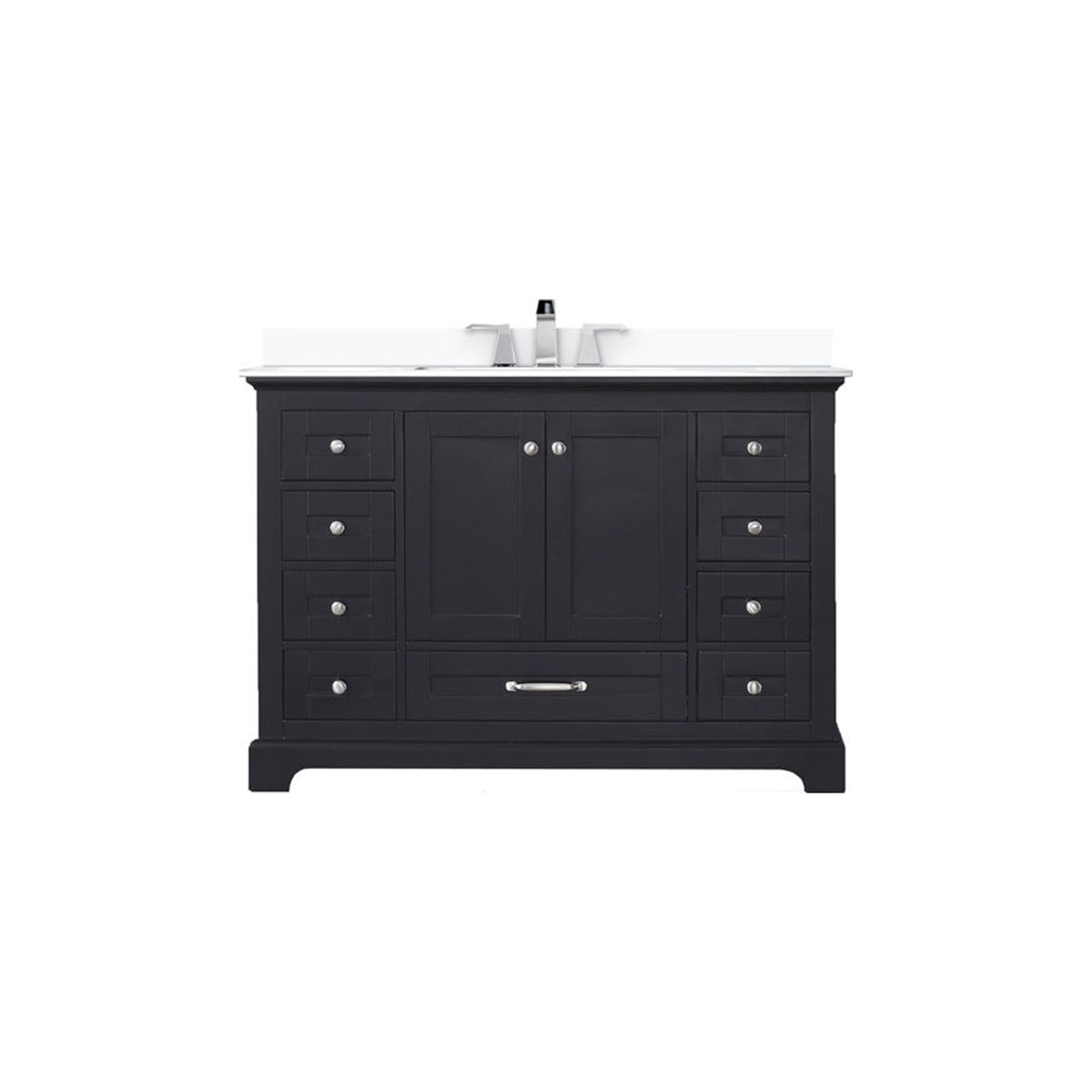 Lexora Dukes 48 in. Espresso Single Sink Bath Vanity