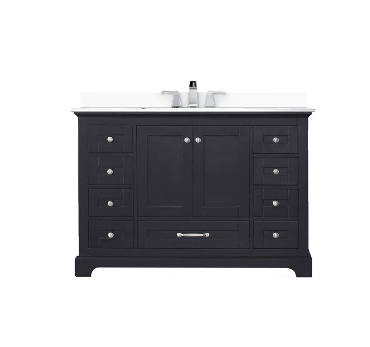Lexora Dukes 48 in. Espresso Single Sink Bath Vanity