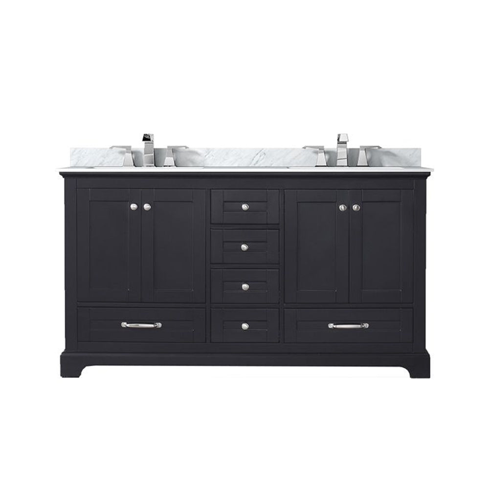 Lexora Dukes 60 in. Espresso Double Sink Bath Vanity
