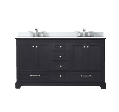Lexora Dukes 60 in. Espresso Double Sink Bath Vanity
