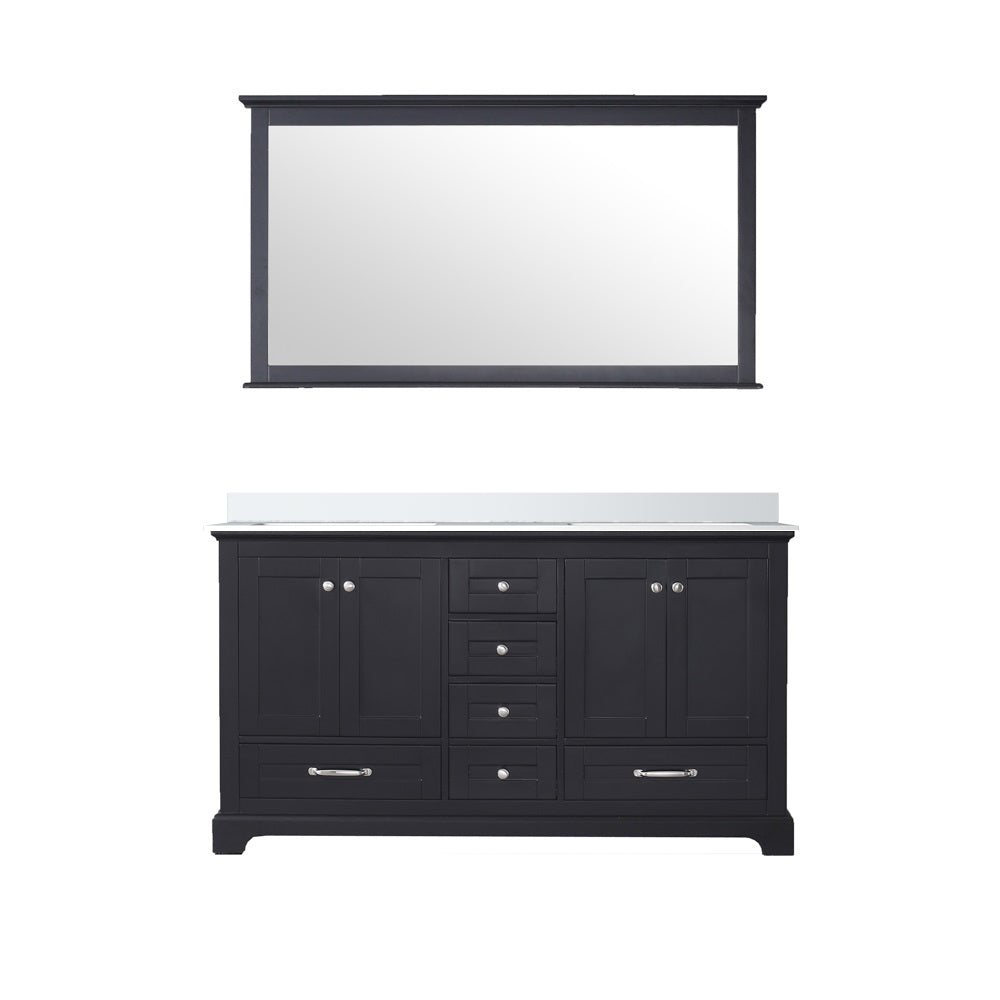 Lexora Dukes 60 in. Espresso Double Sink Bath Vanity