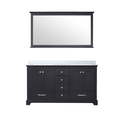 Lexora Dukes 60 in. Espresso Double Sink Bath Vanity