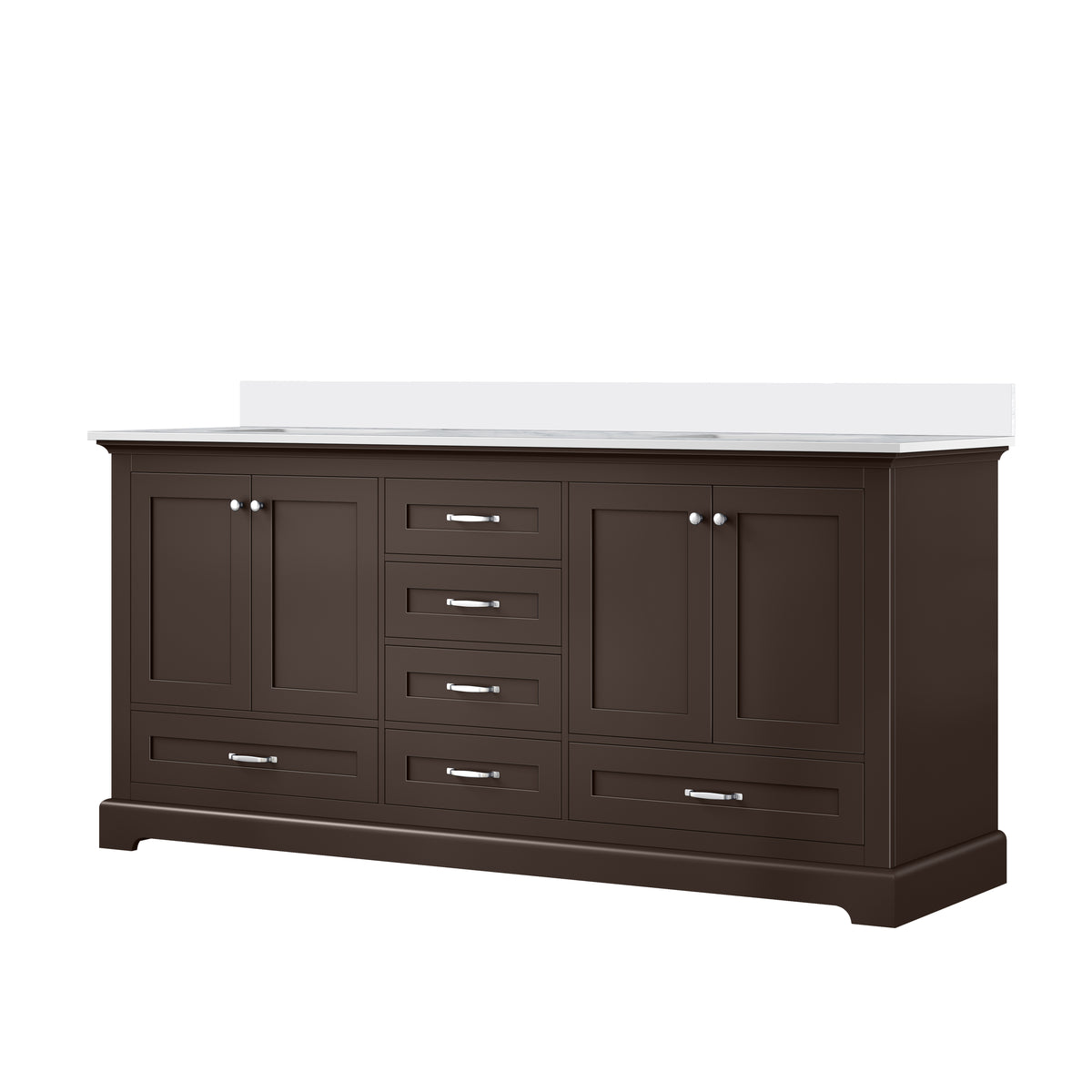 Lexora Dukes 72 in. Espresso Double Sink Bath Vanity