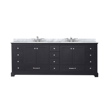 Lexora Dukes 84 in. Espresso Double Sink Bath Vanity