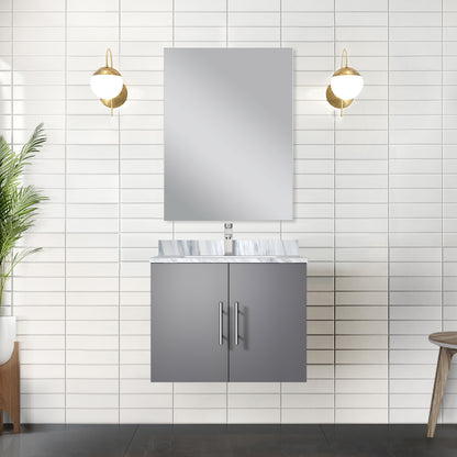 Lexora Geneva 24 in. Dark Grey Single Sink Bath Vanity