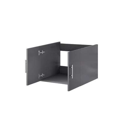 Lexora Geneva 24 in. Dark Grey Single Sink Bath Vanity