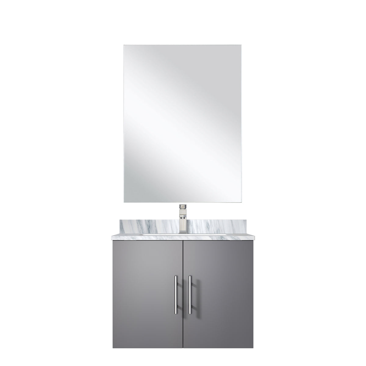 Lexora Geneva 24 in. Dark Grey Single Sink Bath Vanity