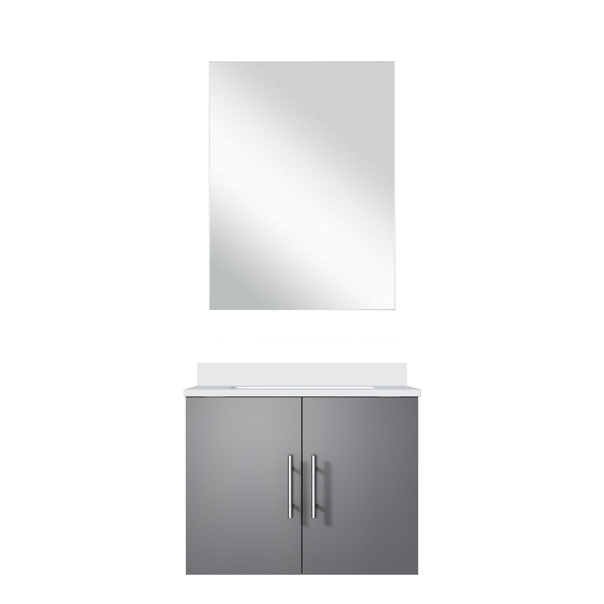 Lexora Geneva 24 in. Dark Grey Single Sink Bath Vanity