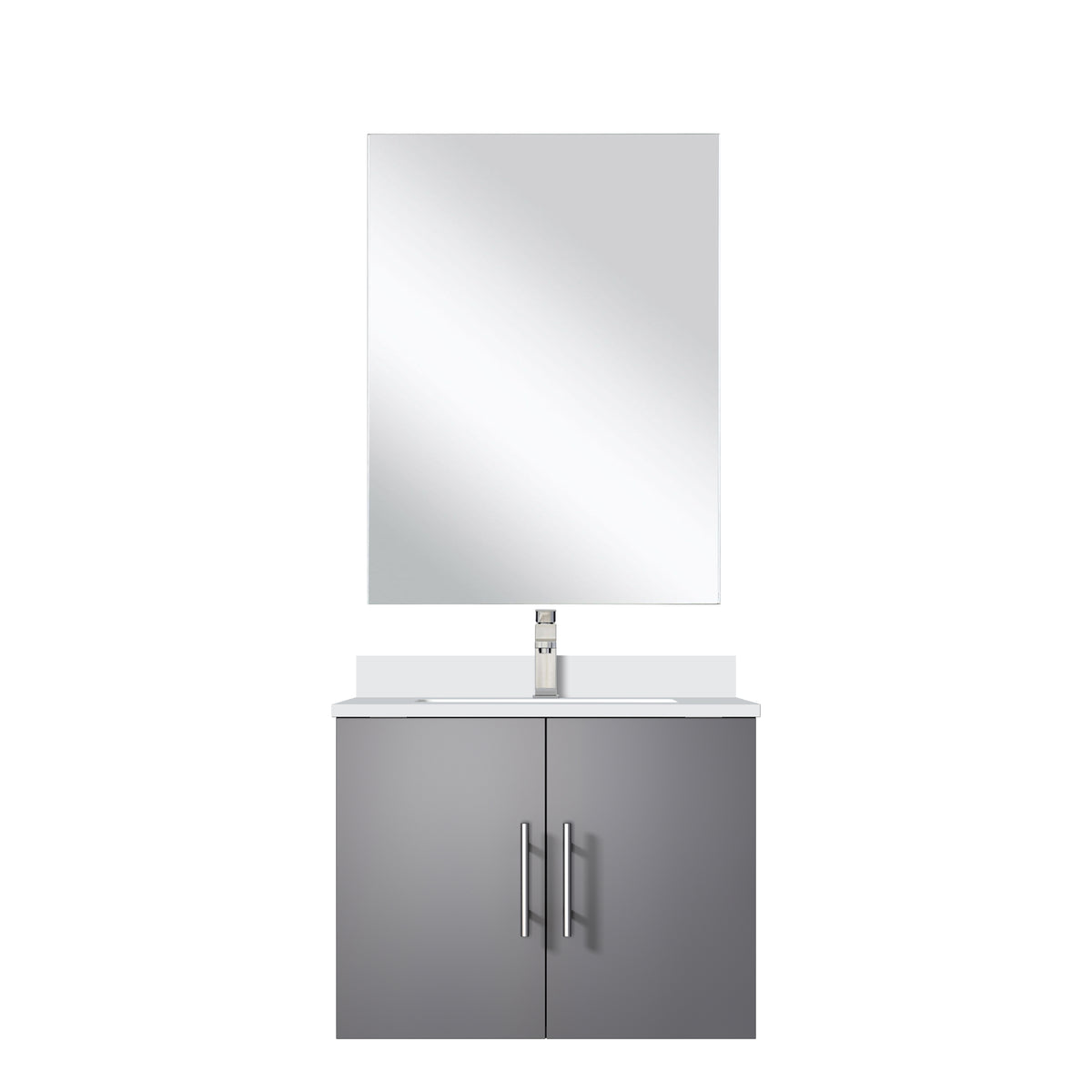 Lexora Geneva 24 in. Dark Grey Single Sink Bath Vanity